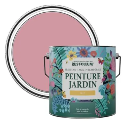 Rust-Oleum Dusky Pink Matt Garden Paint 2.5L – image 1