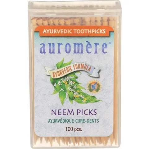 Auromere, Ayurvedic Toothpicks, Neem Picks, 100 Pieces – image 1