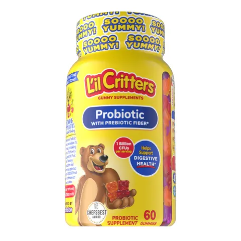 L'il Critters Probiotic Gummies - Cherry, Orange & Grape - 60 ct – image 1