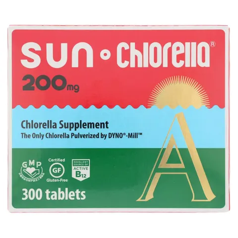 Sun Chlorella, Chlorella Supplement, 200 mg, 300 Tablets – image 1