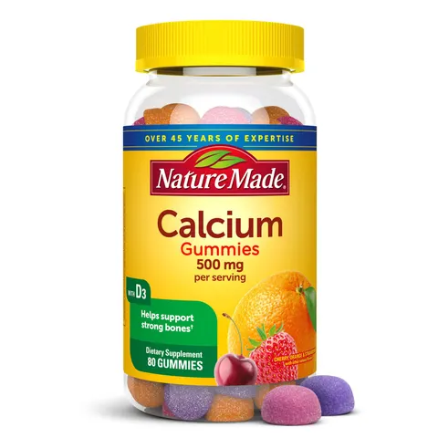 Calcium with Vitamin D3 Gummies, Cherry, Orange & Strawberry – image 1