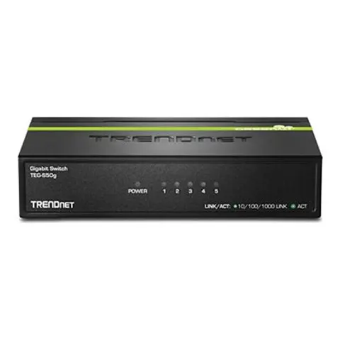 TRENDNET TRN TEG-S50G - Switch, 5 puertos, Gigabit Ethernet – imagen 1