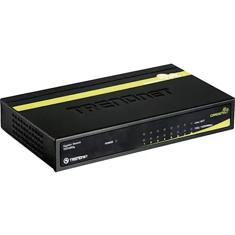 TRENDnet Switch 8-Port Gbit GREENnet Desktop Metall – Bild 1