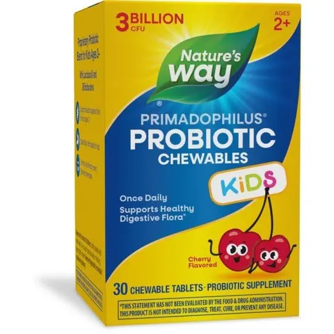Nature's Way, Primadophilus, Kids, Cherry, 30 Chewable Tablets – image 1