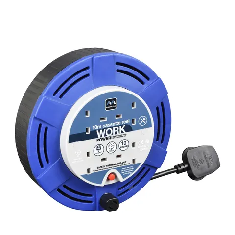 Masterplug 4 Socket 10m Cable Reel – image 1