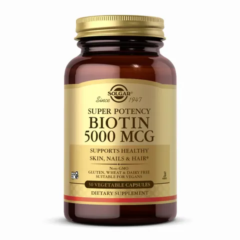 Solgar Biotin 5000µg Vegetable Capsules x 50 – image 1