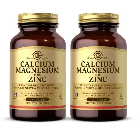 Solgar Calcium Magnésium Plus Zinc 100 Comprimés - Flacon 100 comprimés – image 1