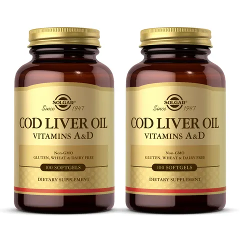 Solgar Cod Liver Oil Softgels 100 Units – image 1