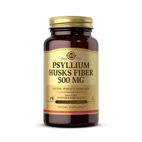 Solgar Psyllium Fiber Husk 200 Capsules – image 1