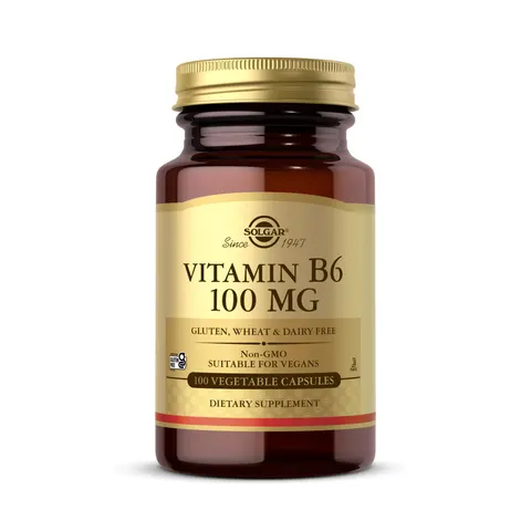 Solgar Vitamin B6 100mg Vegicaps 100 (3110) – image 1