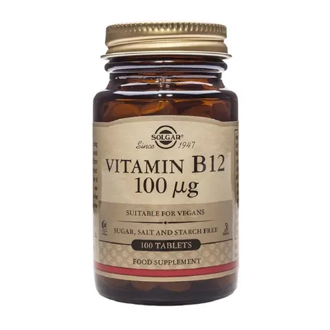 Solgar Vitamina B12 100 µg Cianocobalamina 100 u – immagine 1