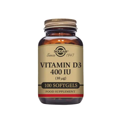 Solgar Vitamina D3 400 UI 100 comprimidos – imagen 1