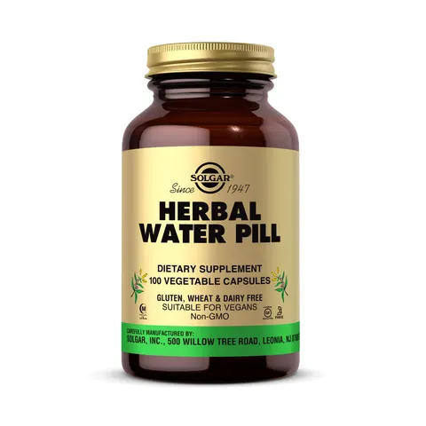 Solgar, Herbal Water Pill, 100 Vegetable Capsules – image 1