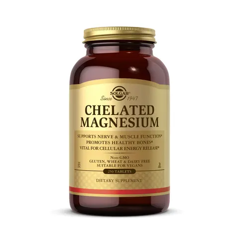 Solgar, Chelated Magnesium, 250 Tablets – image 1