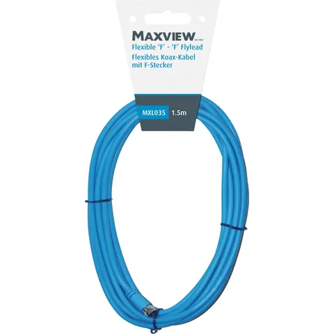 Maxview flexibles Sat-Kabel mit F-Anschlüssen 1,5 m – Bild 1