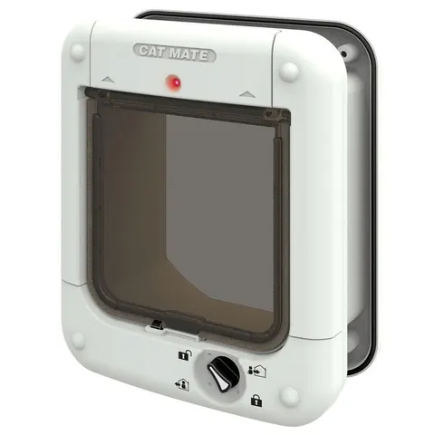 Gatera Cat Mate 360W con microchip - Gatera (blanca) – imagen 1