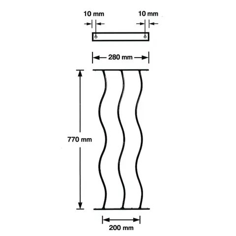 BIC Coast Decking Panel Black 280mm x 770mm PK 2 – image 1