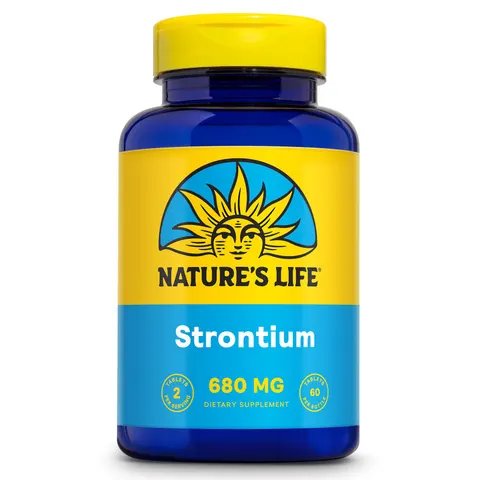 Nature's Life, Strontium, 680 mg, 60 Tablets – image 1