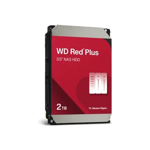 Western Digital Red Plus - Interne harde schijf - NAS HDD - 64MB Cache - 2 TB – afbeelding 1
