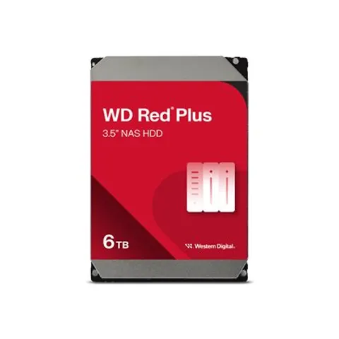 Western Digital Red Plus - Interne harde schijf - NAS HDD - 256MB Cache - 6 TB – afbeelding 1
