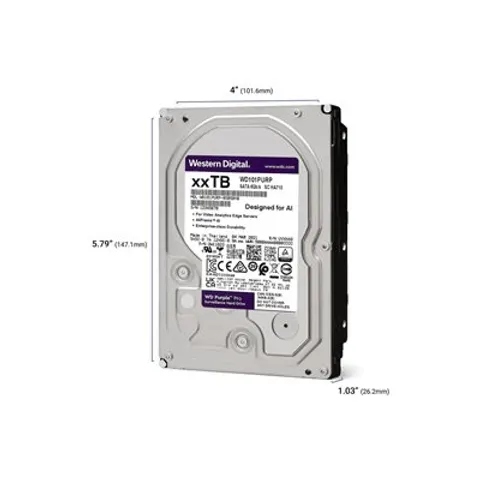 Dysk Wd Purple 10TB Pro WD102PURP – zdjęcie 1