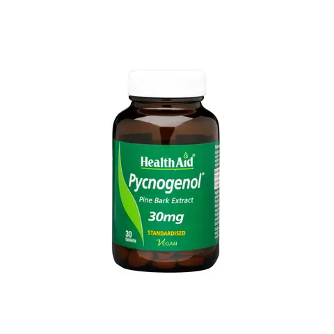Health Aid Pycnogenol Extract 30mg - Standardised, 30 Tablets – image 1