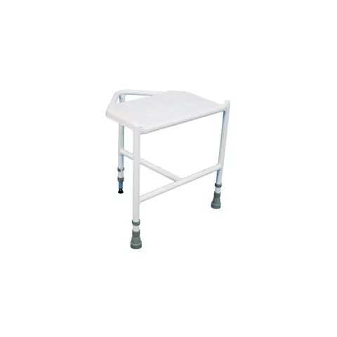Pembury Height Adjustable Corner Shower Stool – image 1