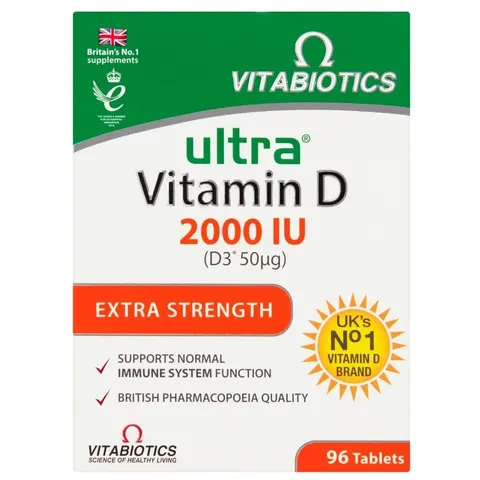 Vitabiotics Ultra Vitamin D3 2000IU 96 Tablets – image 1