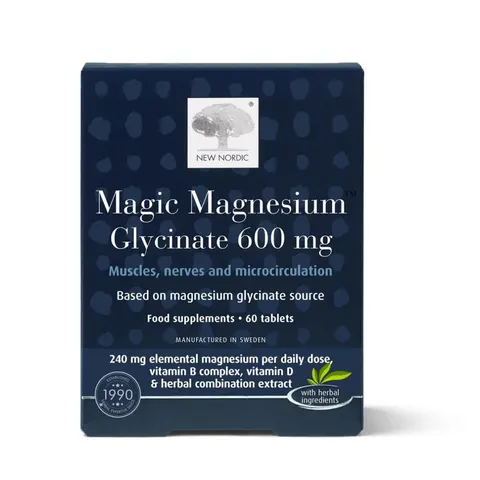 Nordic Magic Magnesium Glycinate 600mg Tabs 60 – image 1