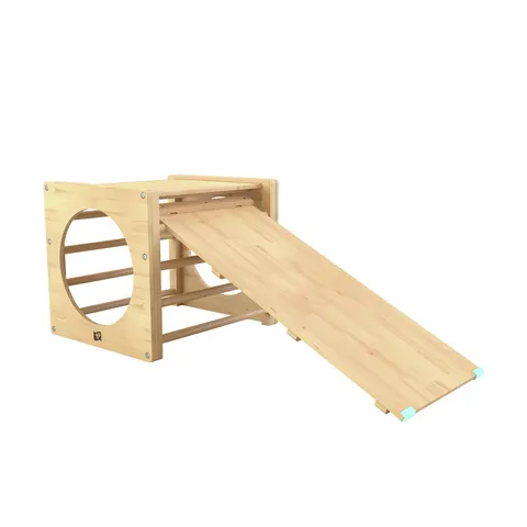 TP Toys Wooden Climbing Cube with Slide – image 1