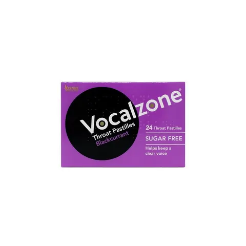 Vocalzone Sugar Free Pastilles Blackcurrant - 24 Pack – image 1