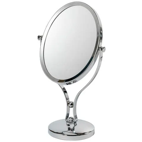Showerdrape Triton 5x Magnifying Chrome Oval Makeup Vanity Mirror – image 1