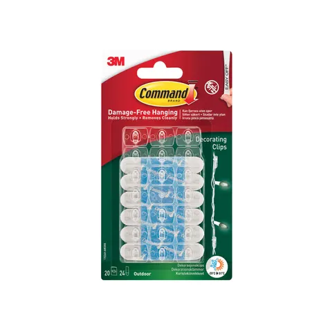 Command Adhesive Strip Outdoor Decorating Clips – image 1
