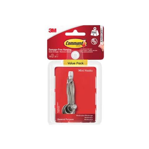 Command Adhesive Strip Mini Hooks – image 1