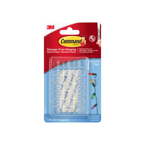 Command Adhesive Strip Decorating Clips – image 1