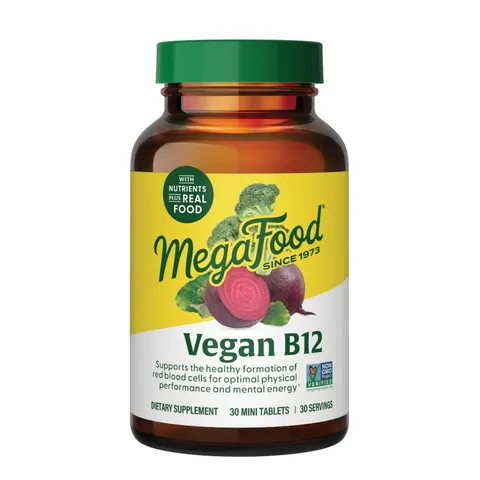 MegaFood, Vegan B12, 30 Tablets – image 1