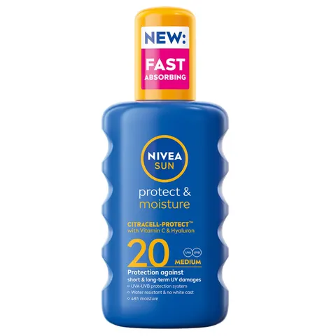 Nivea Sun Care Protect & Moisture SPF20 Spray 200ml – image 1