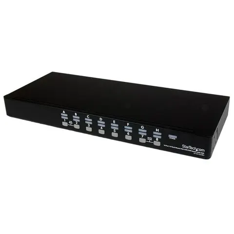 StarTech.com 16 Port 1U Rackmount USB KVM Switch Kit with OSD and Cabl – image 1