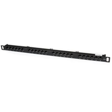 StarTech.com 24 Port 0.5U Cat5e Patch Panel - RJ45 Ethernet Rackmount – image 1