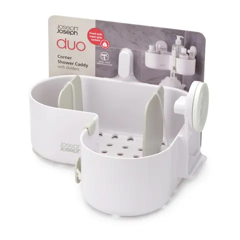 Duo Eck-Duschregal weiß – Bild 1