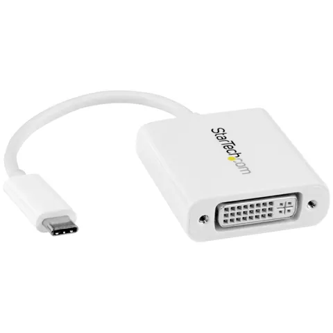 StarTech.com USB-C to DVI Adapter - White – image 1