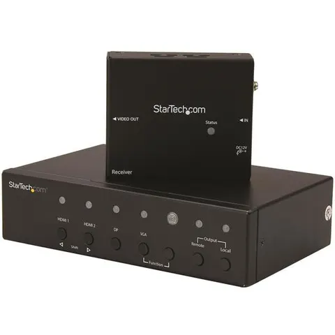 StarTech Multi-Input HDBaseT extender met switch - DP, VGA, HDMI over CAT5/CAT6 - tot 4K – afbeelding 1