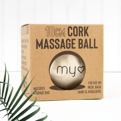 Myga Cork Massage Ball 10cm – image 1