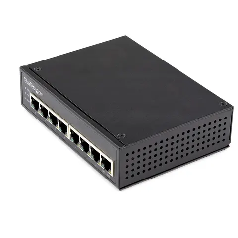 StarTech.com Industrial 8 Port Gigabit PoE Switch - 30W - Power Over E – image 1