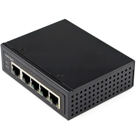 StarTech.com Industrial 5 Port Gigabit PoE Switch - 30W - Power Over E – image 1