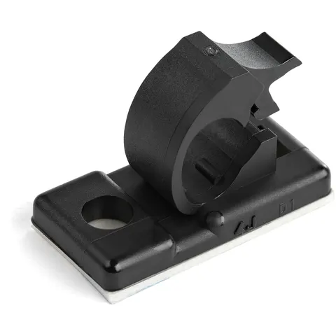 StarTech.com 100 Adhesive Cable Management Clips Black - Network/Ether – image 1