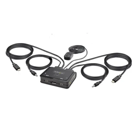 STARTECH 2-Port USB-C Kabel KVM Switch – Bild 1