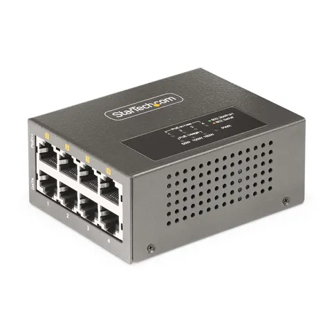 StarTech.com 4-Port Multi-Gigabit PoE++ Injector. 5/2.5/1G Ethernet (N – image 1