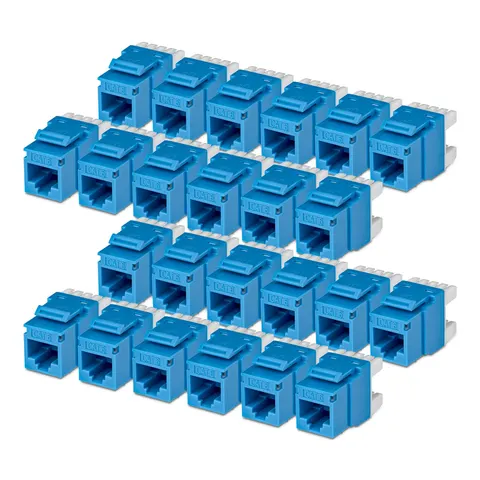 STARTECH Cat6 Keystone Jack 24-Pack RJ45 – C6KEY110180BL24PK – Bild 1
