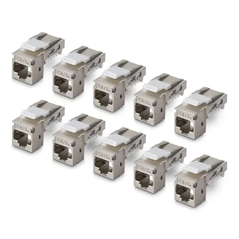 STARTECH Shielded Cat6a Keystone Jack – C6AKEYTLSTP9010PK – Bild 1